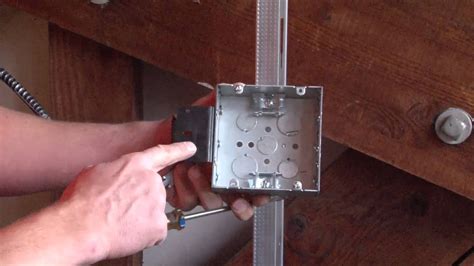 junction box over stud|junction box installation.